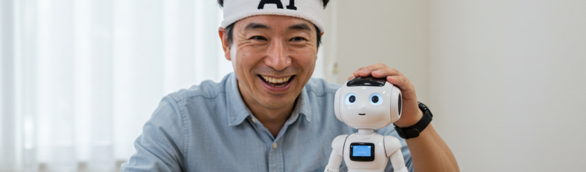 AIとの新しい付き合い方を探して楽しむイメージ