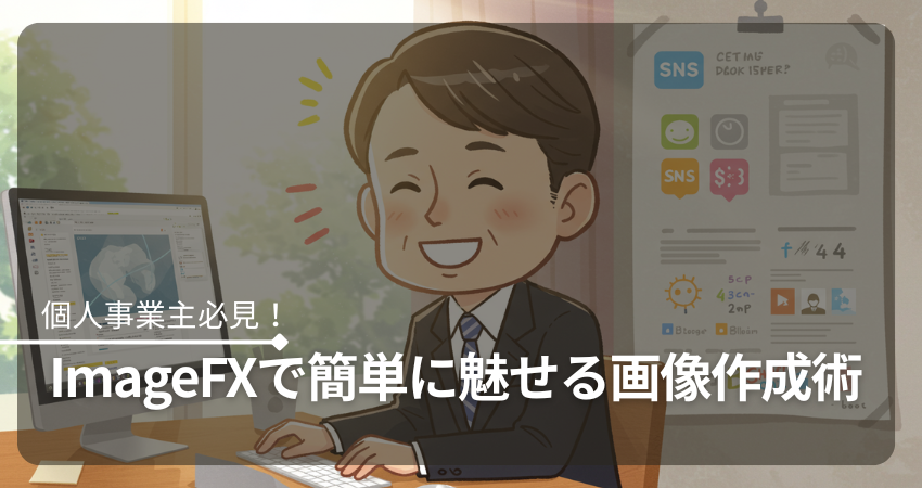 ImageFXを使って作成した個人事業主向け魅力的なアイキャッチ画像
