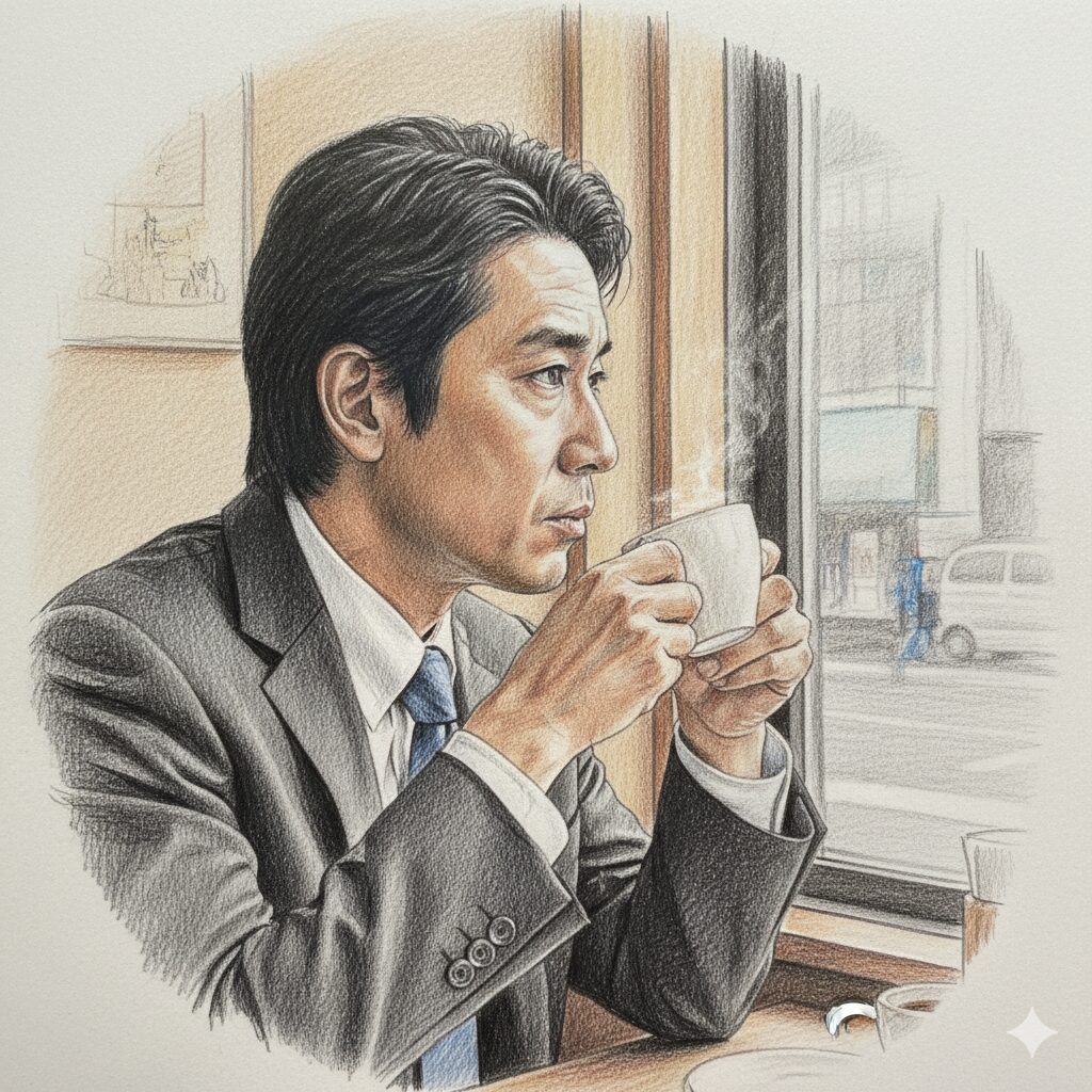 Geminiに鉛筆画を書いてもらった画像。シーンの指定と「鉛筆画タッチ」を指定した画像。